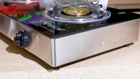 Auto Igntion Single Burner Tempered Glass Panel Table Gas Stove
