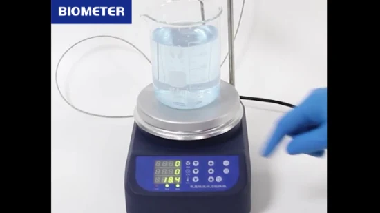 Biometer Lab 5L Capacidade Aquecimento Grande Potência Elétrica Grafite Agitador Magnético Placa Quente 2000rpm Botão Duplo Placa Quente de Aquecimento Elétrico Digtial Atacado